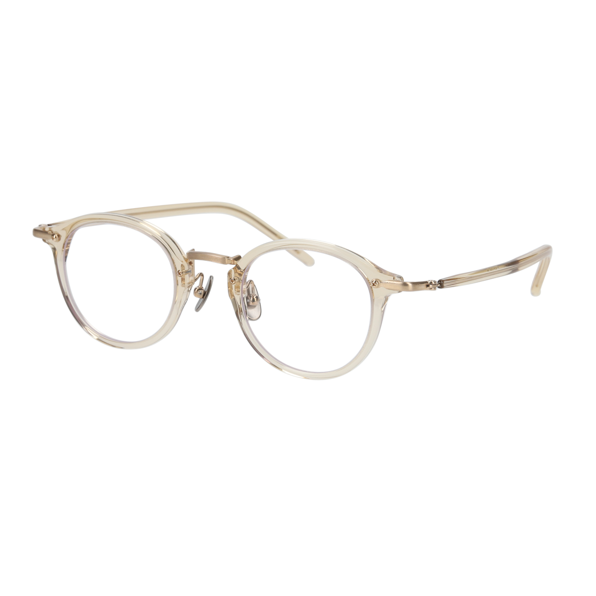 miltonⅡ　amber × gold clear lens