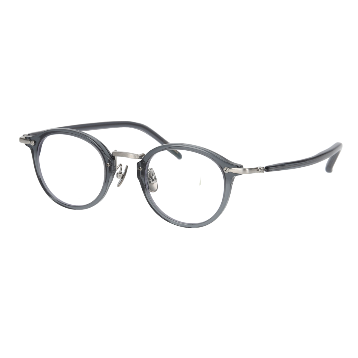 miltonⅡ　deep gray × silver clear lens