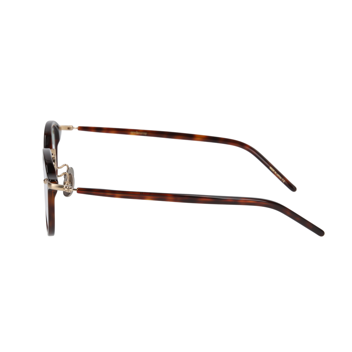 miltonⅡ　demi brown × gold clear lens