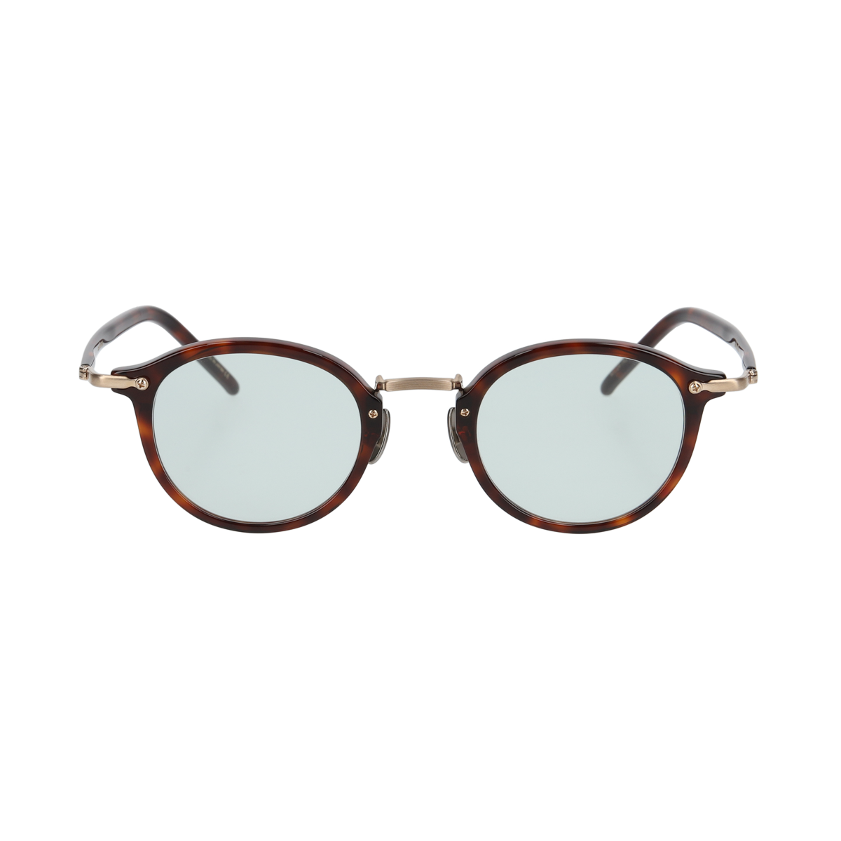 miltonⅡ　demi brown × gold green lens