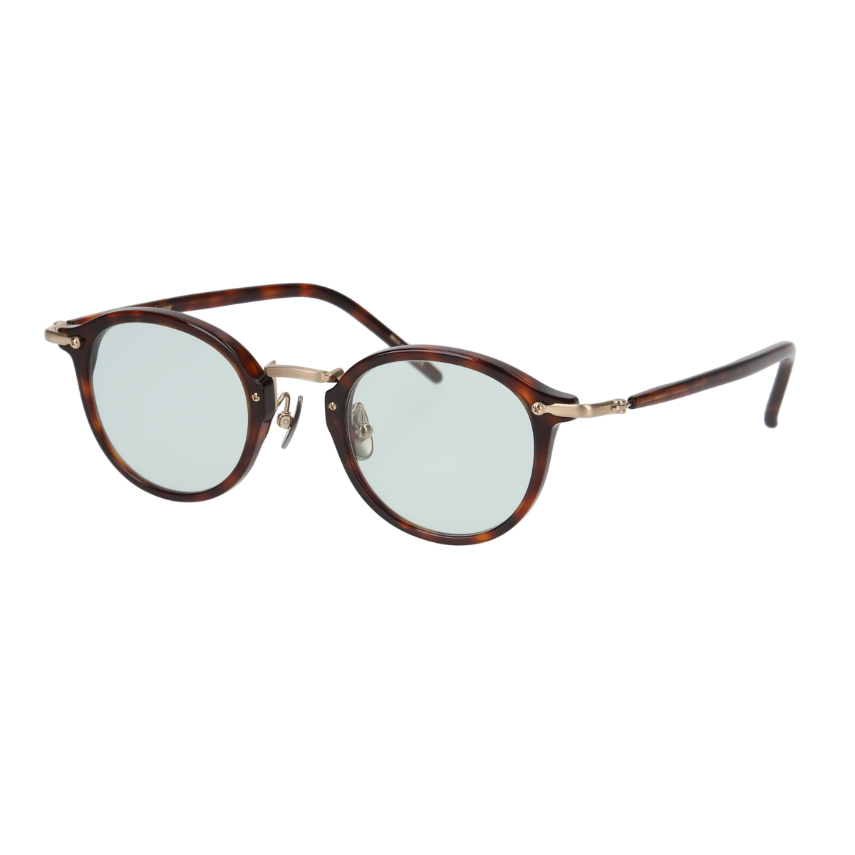 miltonⅡ　demi brown × gold green lens