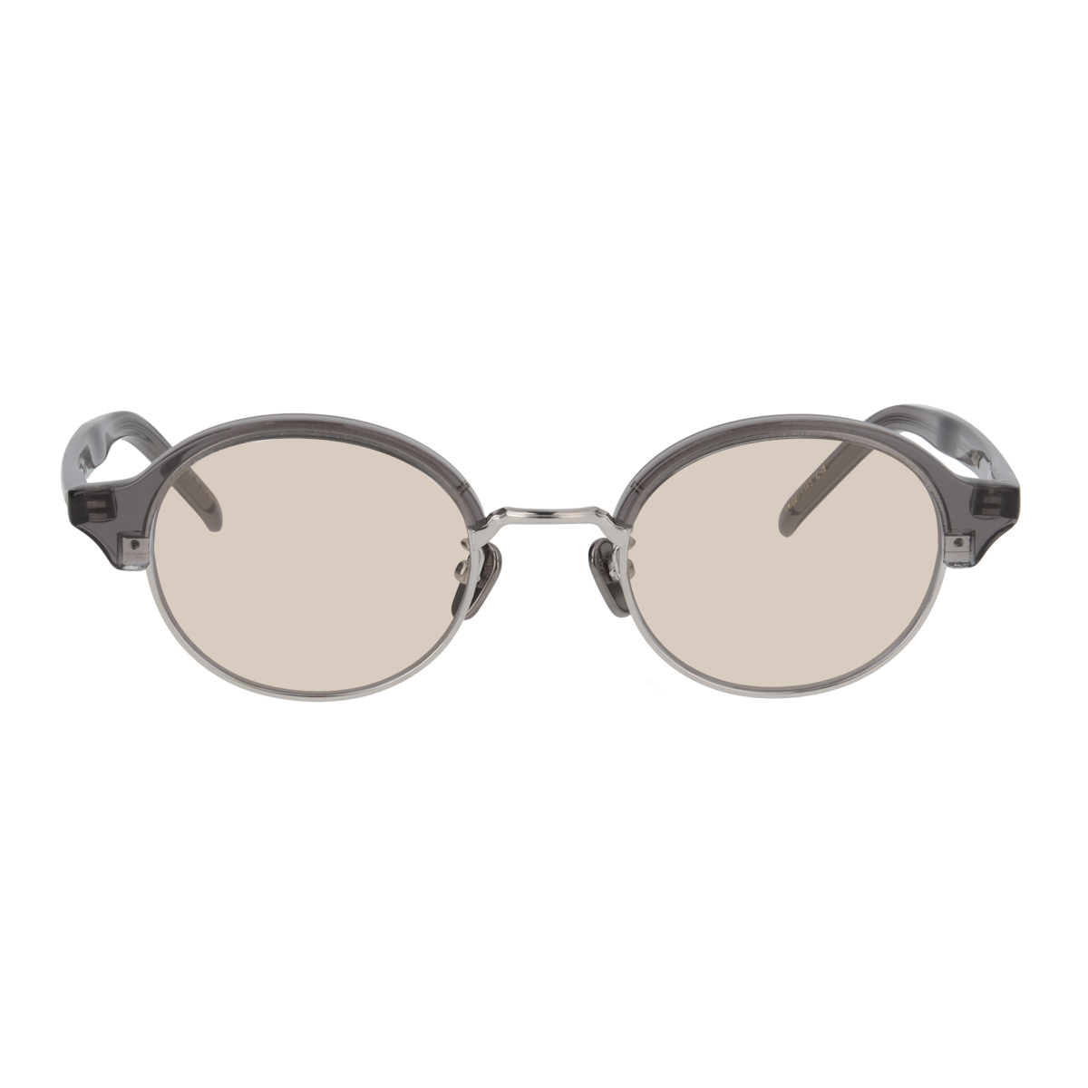 nupuri　clear gray　brown lens
