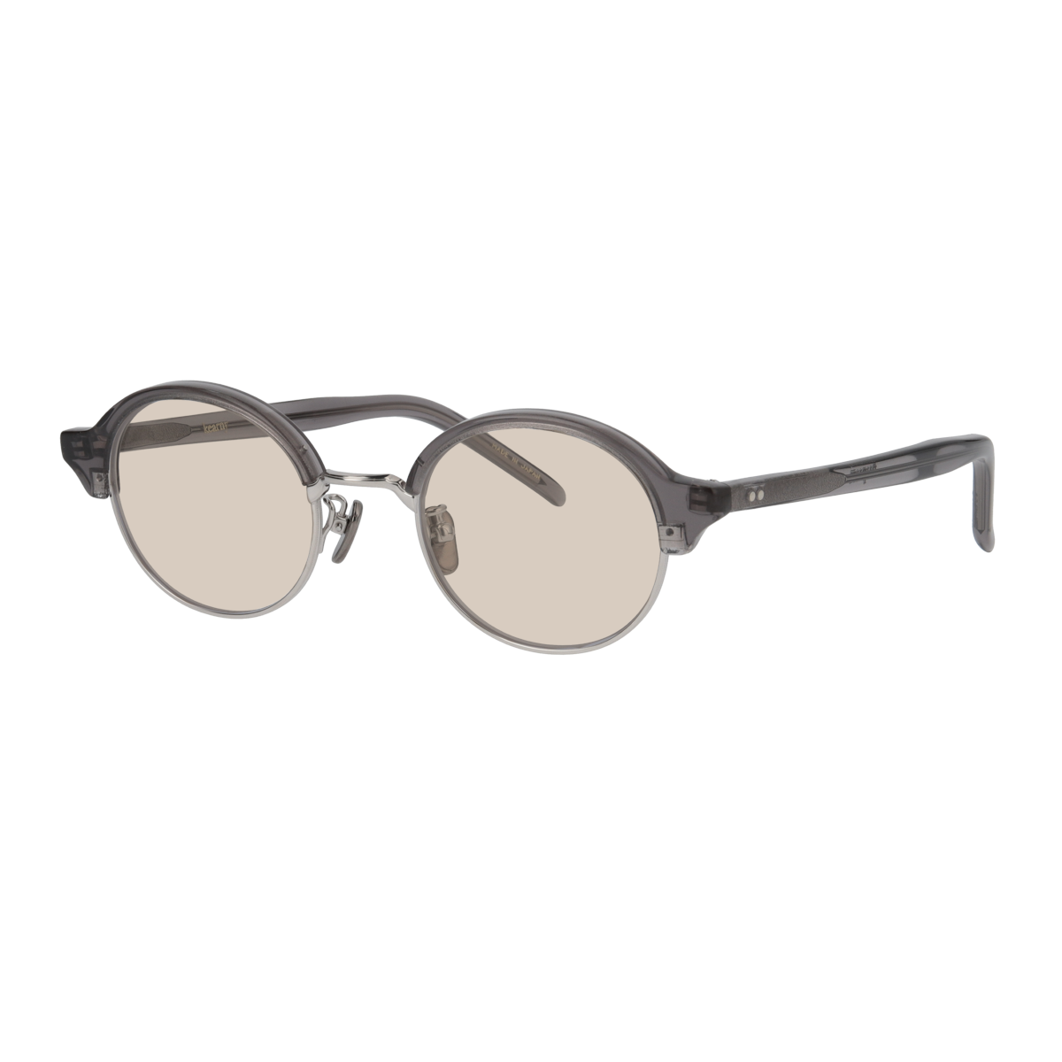 nupuri　clear gray　brown lens