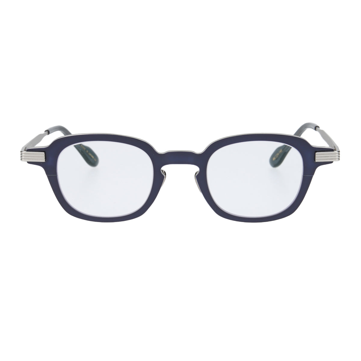 paul  navy × silver  clear lens