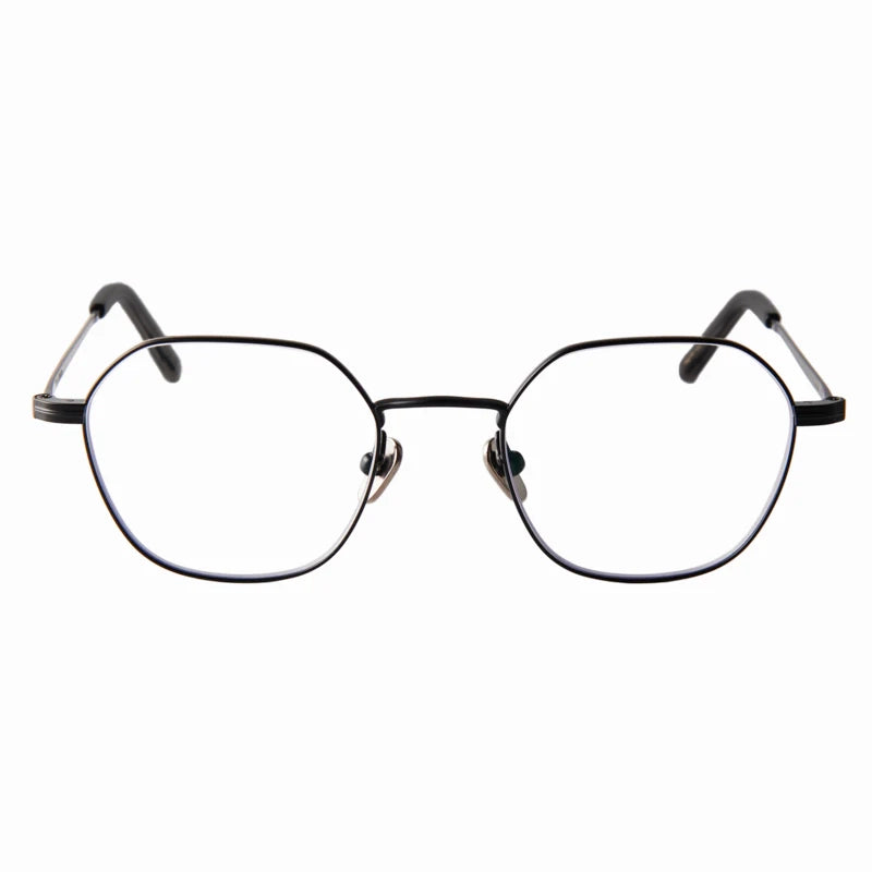 raymond　black　clear lens