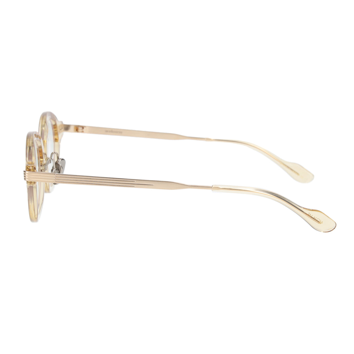 saint  amber gold clear lens