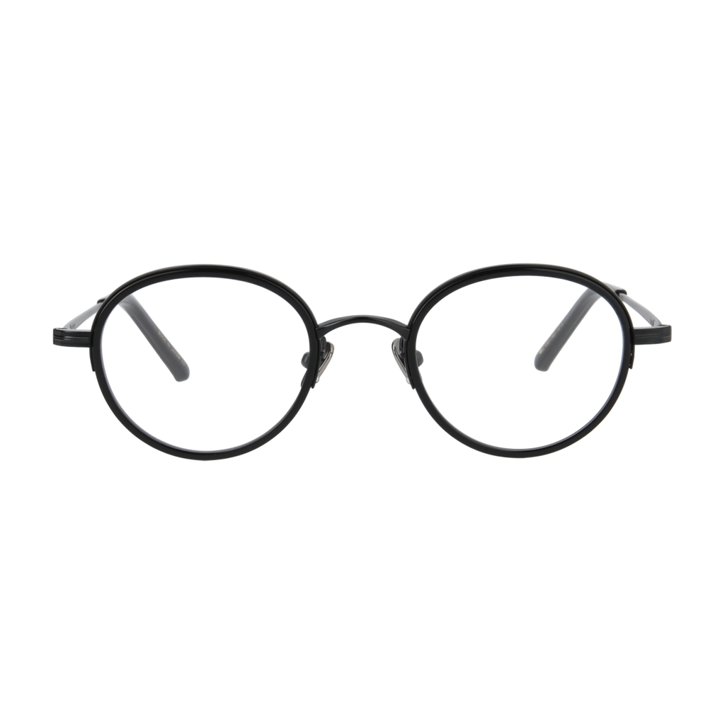 thomas　black　clear lens