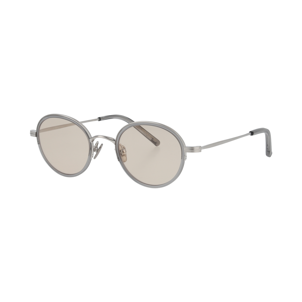 thomas　clear gray　brown lens