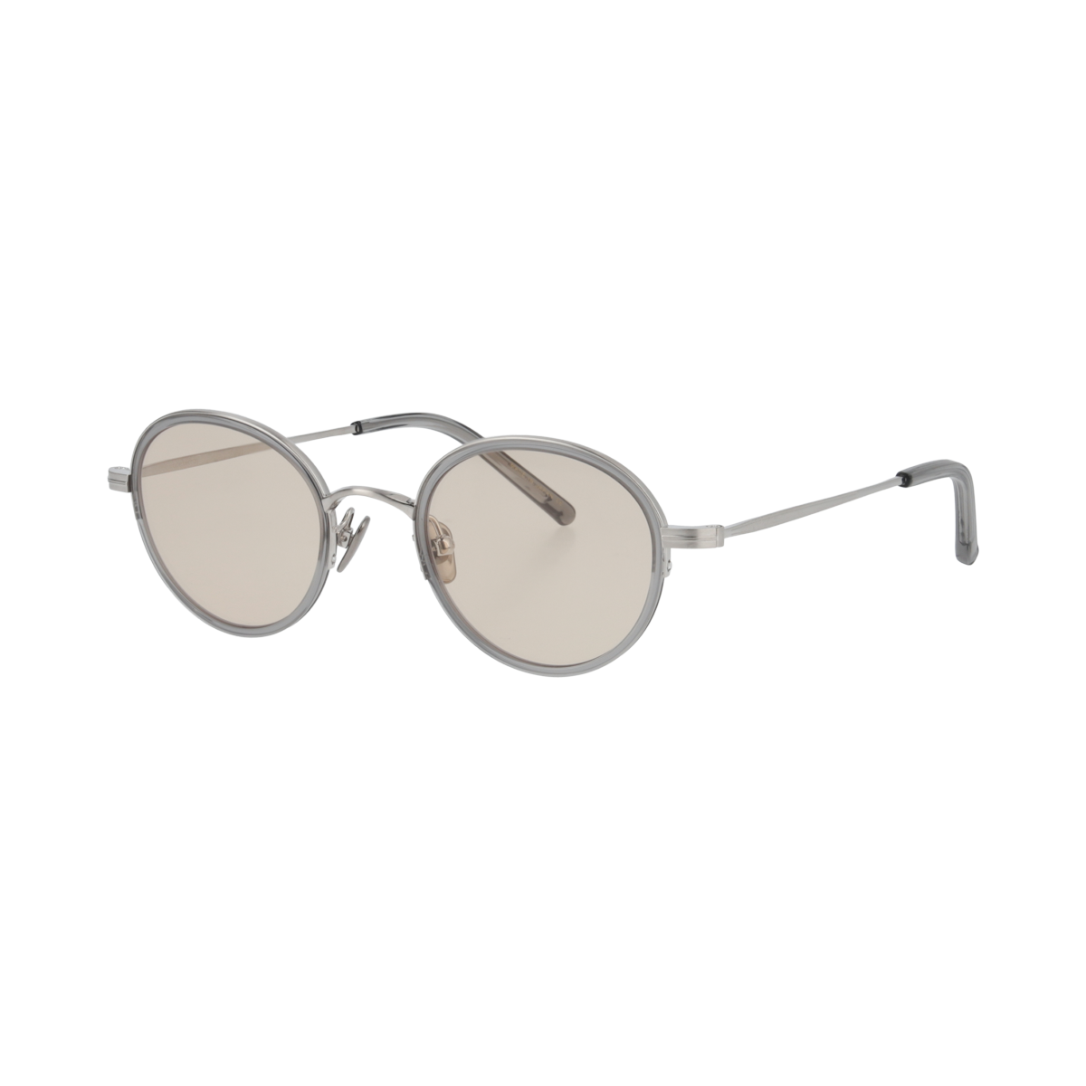 thomas　clear gray　brown lens