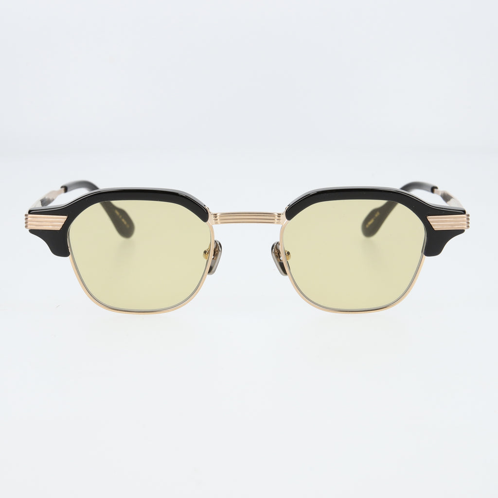 tommy　black x gold　yellow lens