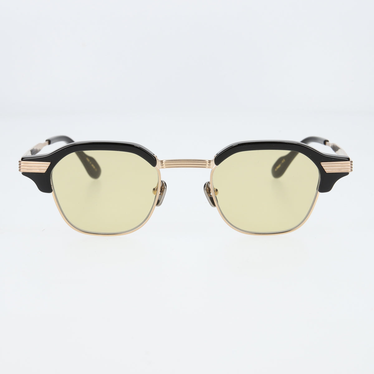 tommy　black x gold　yellow lens