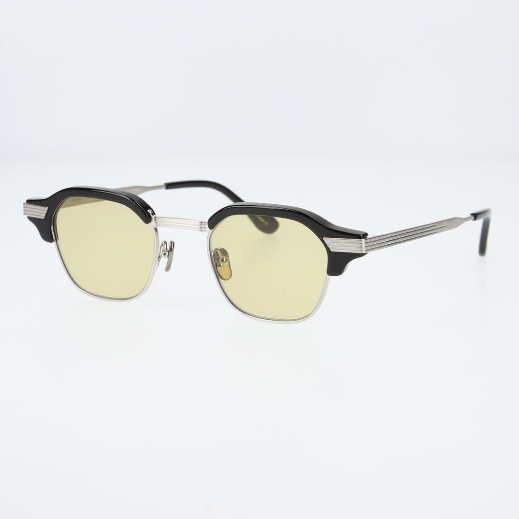 tommy　black x silver　yellow lens