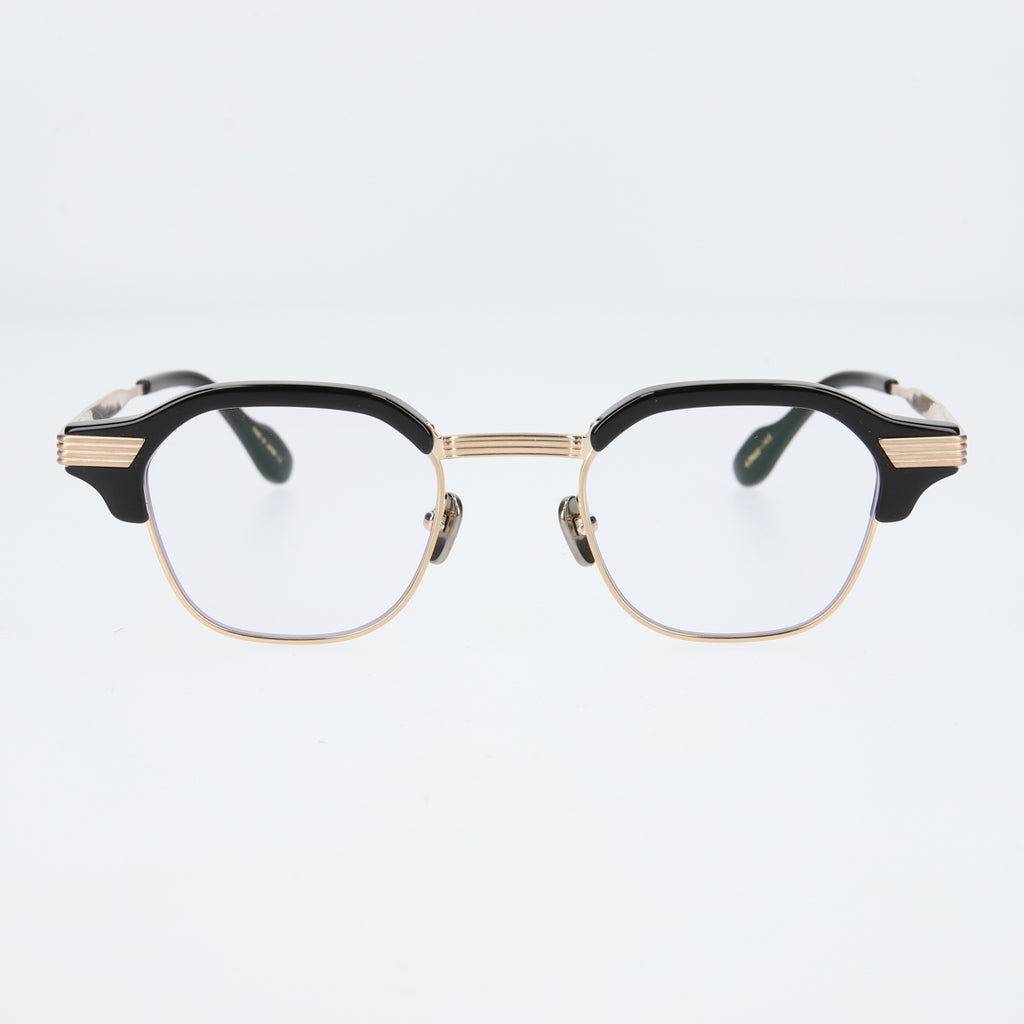 tommy　black x gold　clear lens