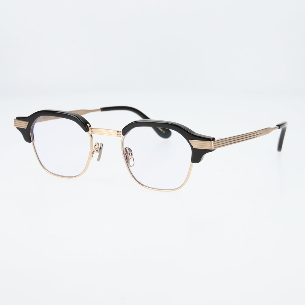 tommy　black x gold　clear lens