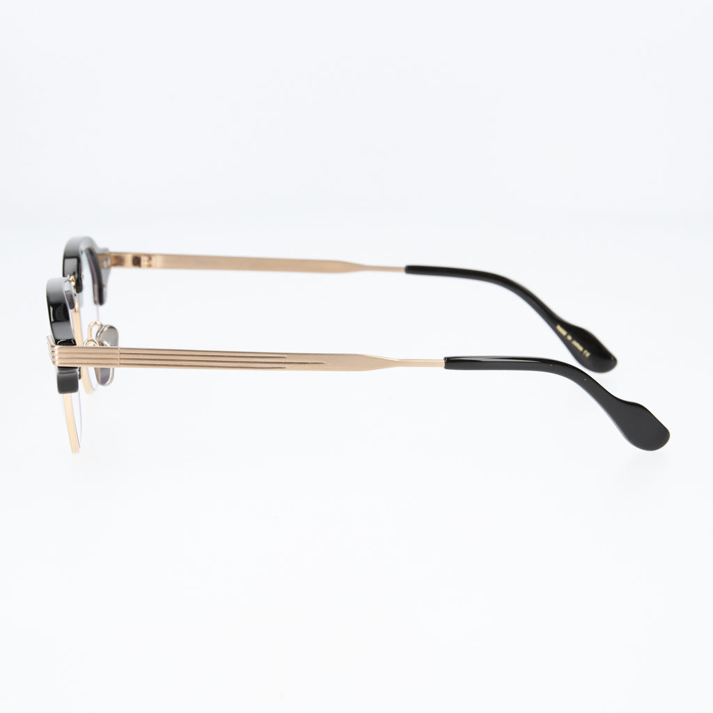 tommy　black x gold　clear lens