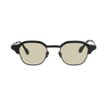 tommy　black x black　green yellow lens
