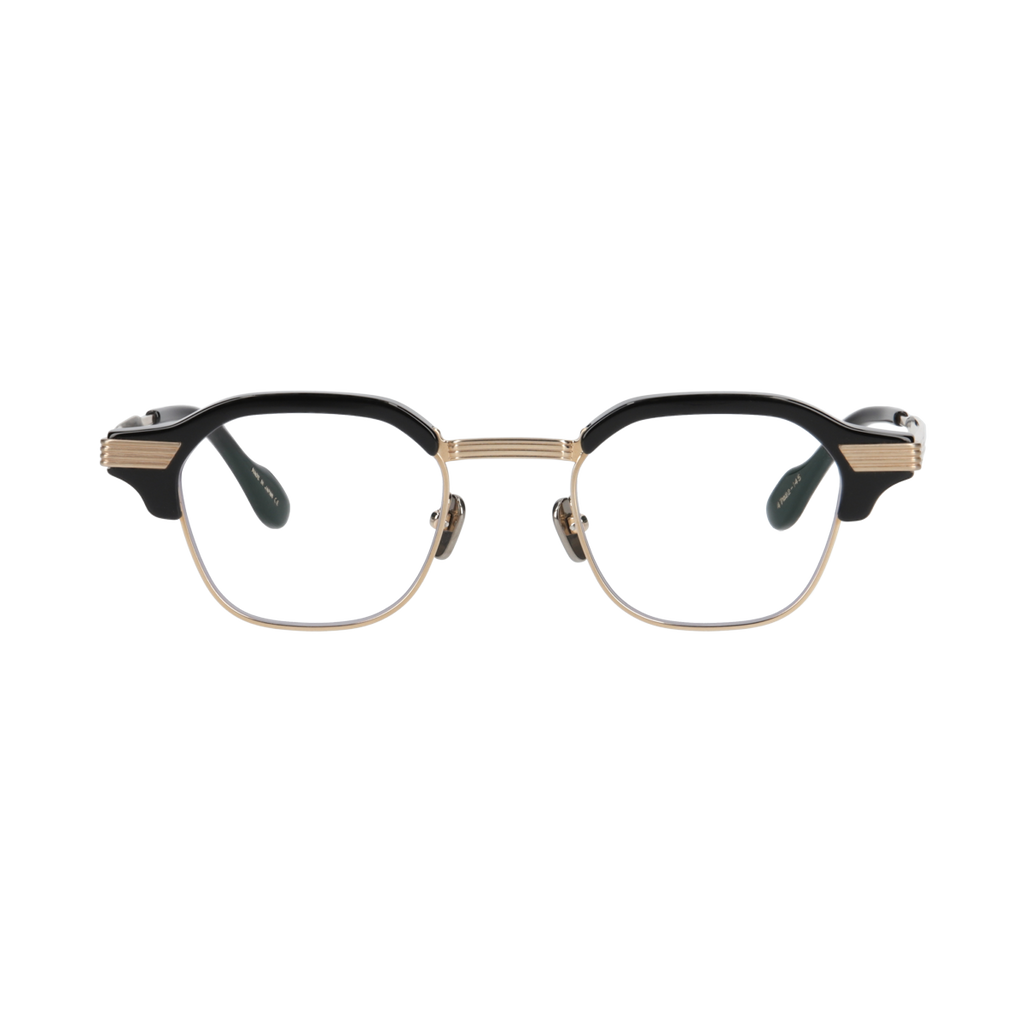 tommy　black x gold　clear lens