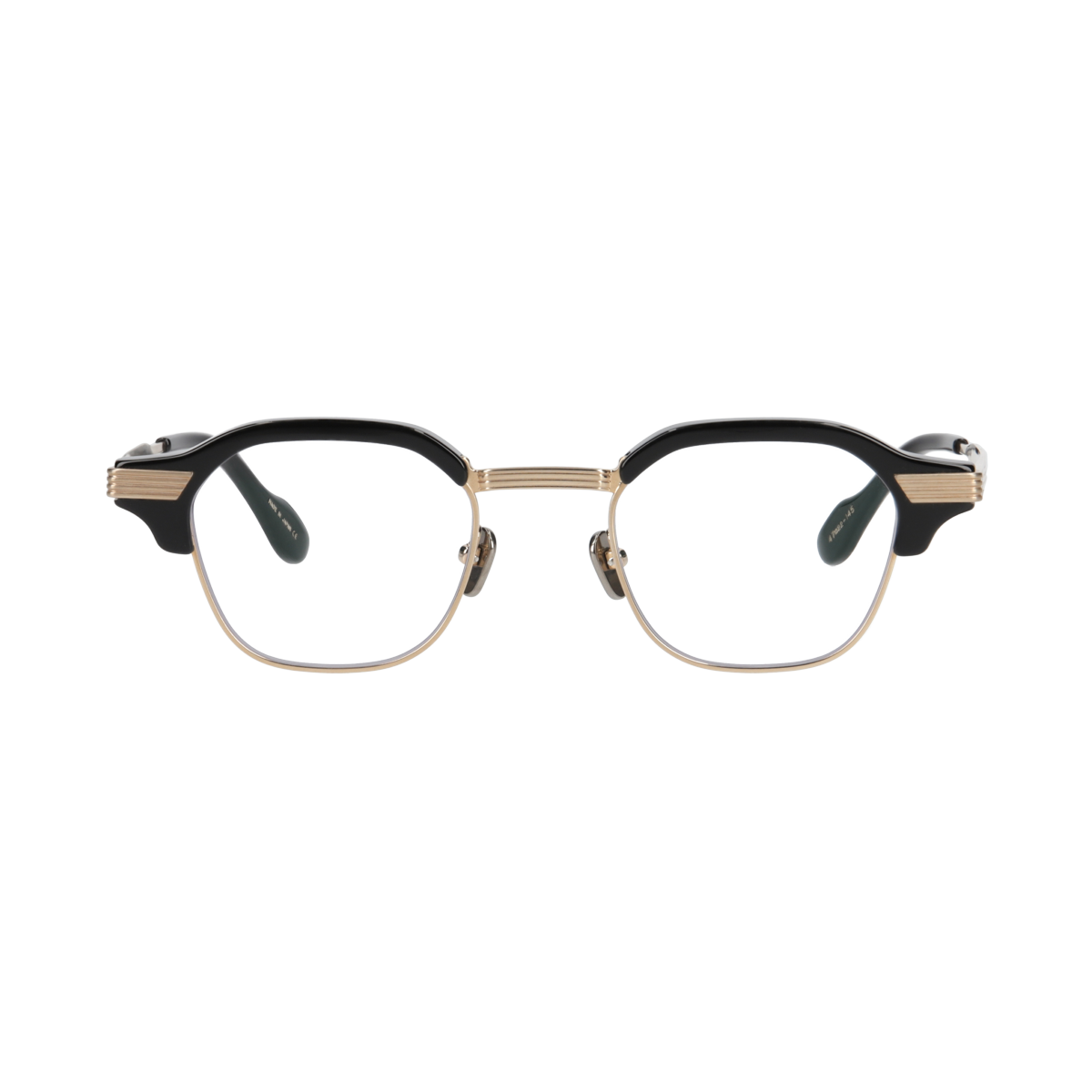 tommy　black x gold　clear lens