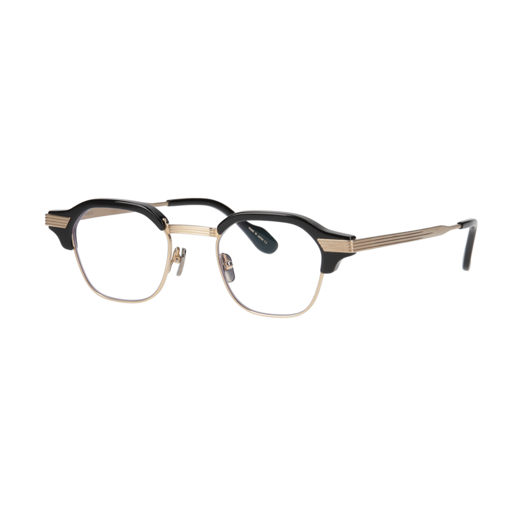 tommy　black x gold　clear lens