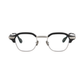 tommy　black x silver　clear lens