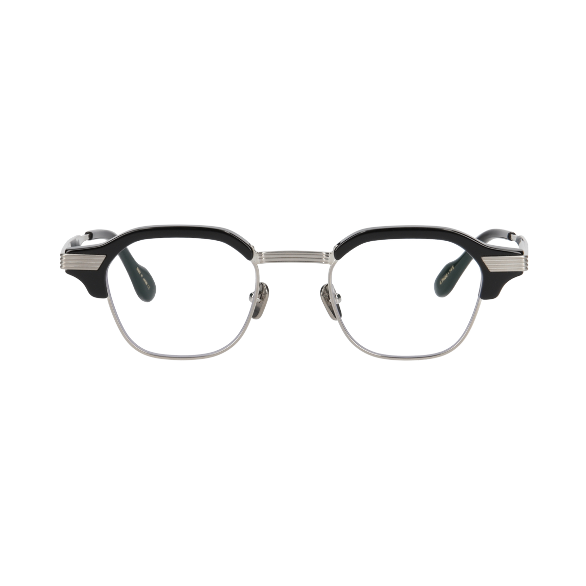 tommy　black x silver　clear lens