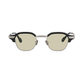 tommy　black x silver　green yellow lens