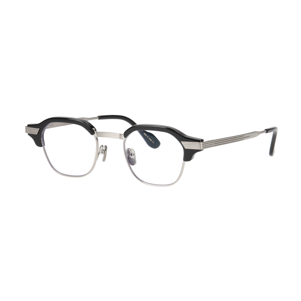 tommy　black x silver　clear lens