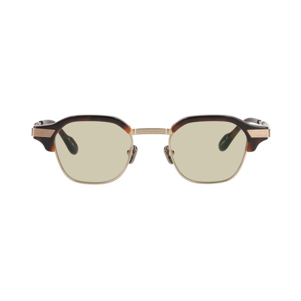 tommy　chocolate demi x gold　green yellow lens