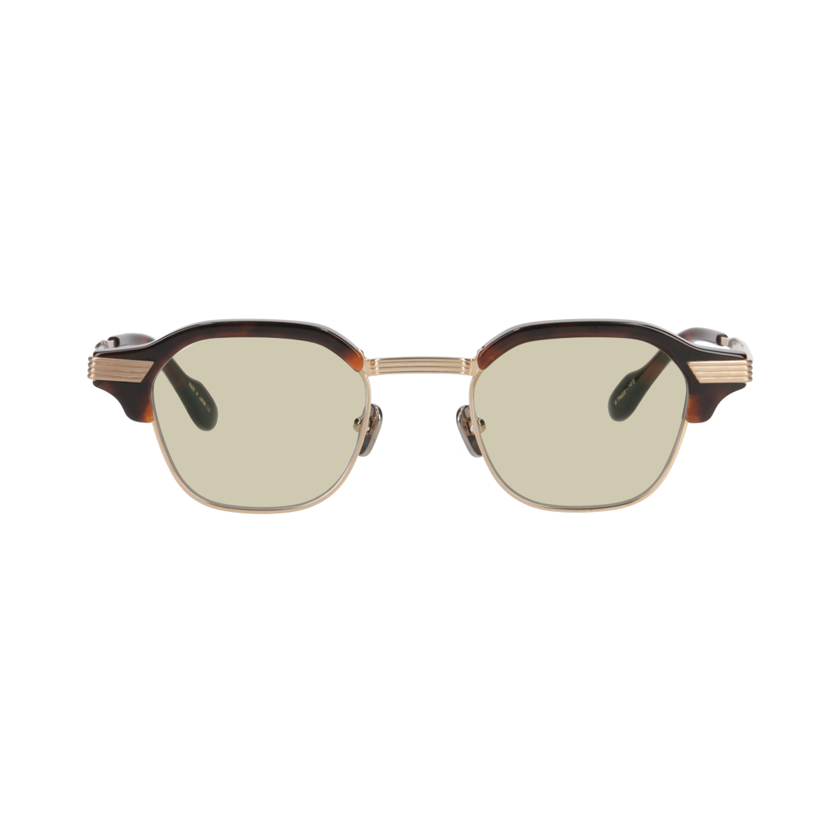 tommy　chocolate demi x gold　green yellow lens
