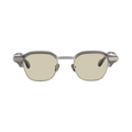 tommy　clear gray x silver　green yellow lens