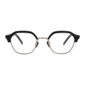 uhuyⅡ　black / gold　clear  lens