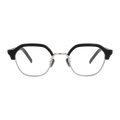 uhuyⅡ　black / silver　clear lens