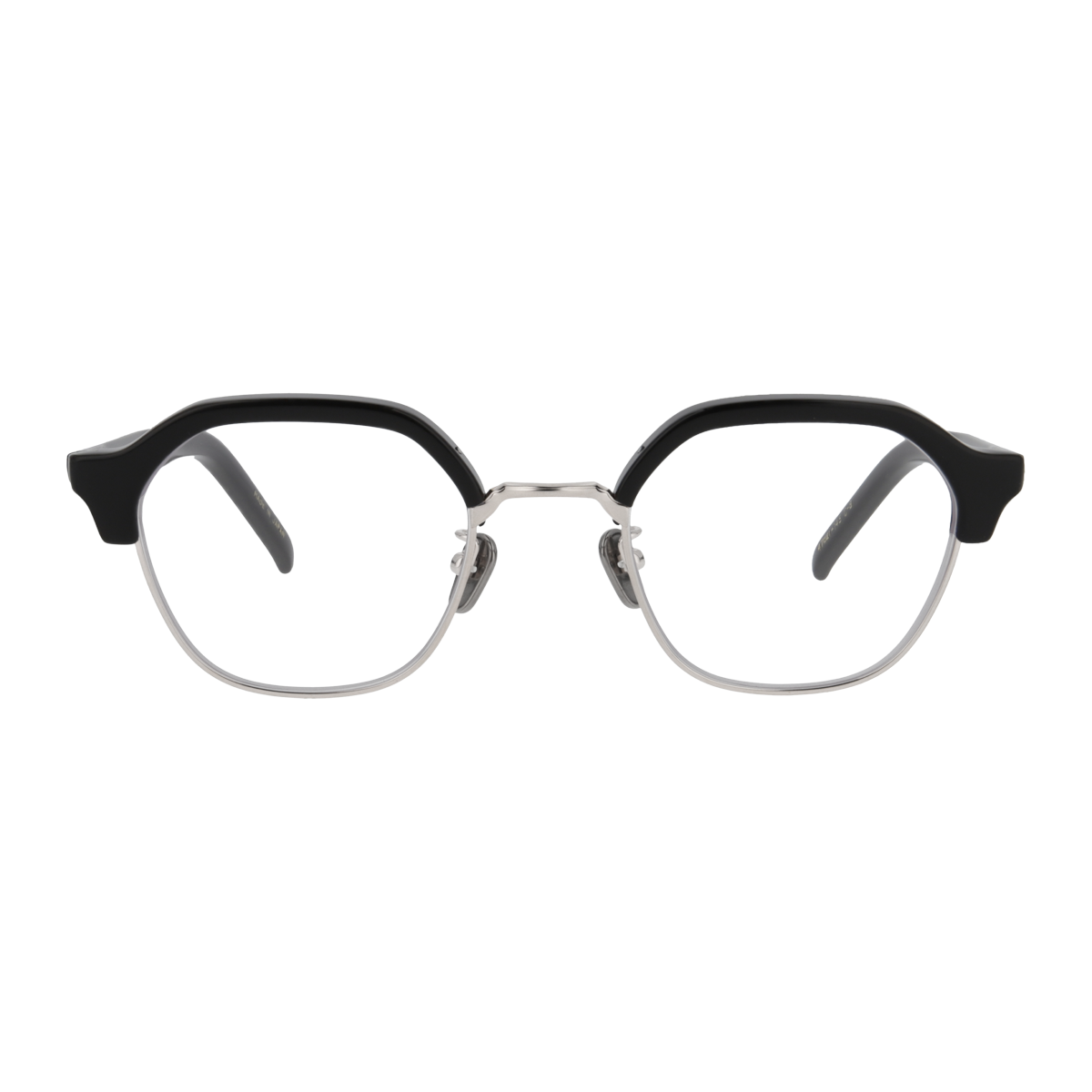 uhuyⅡ　black / silver　clear lens