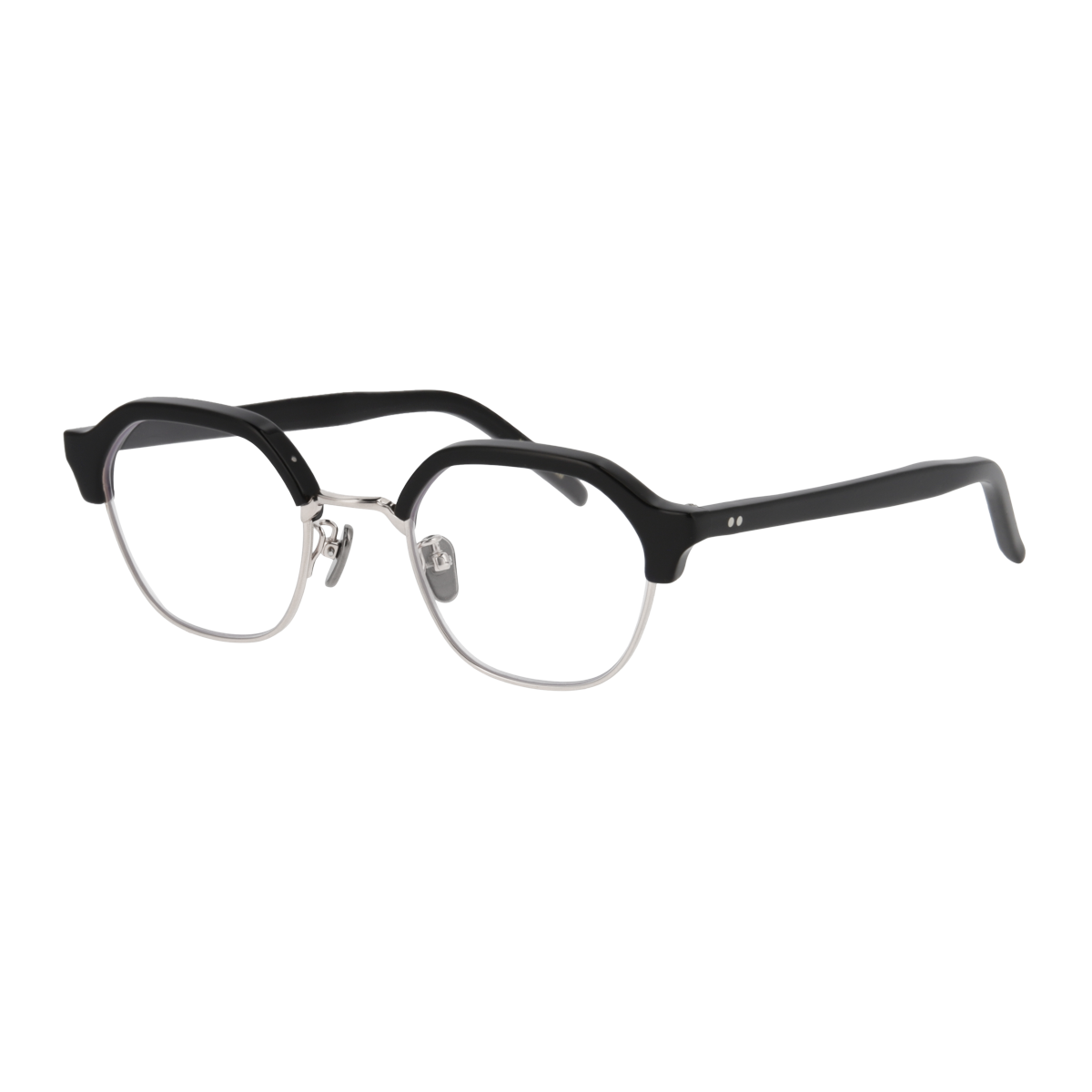 uhuyⅡ　black / silver　clear lens