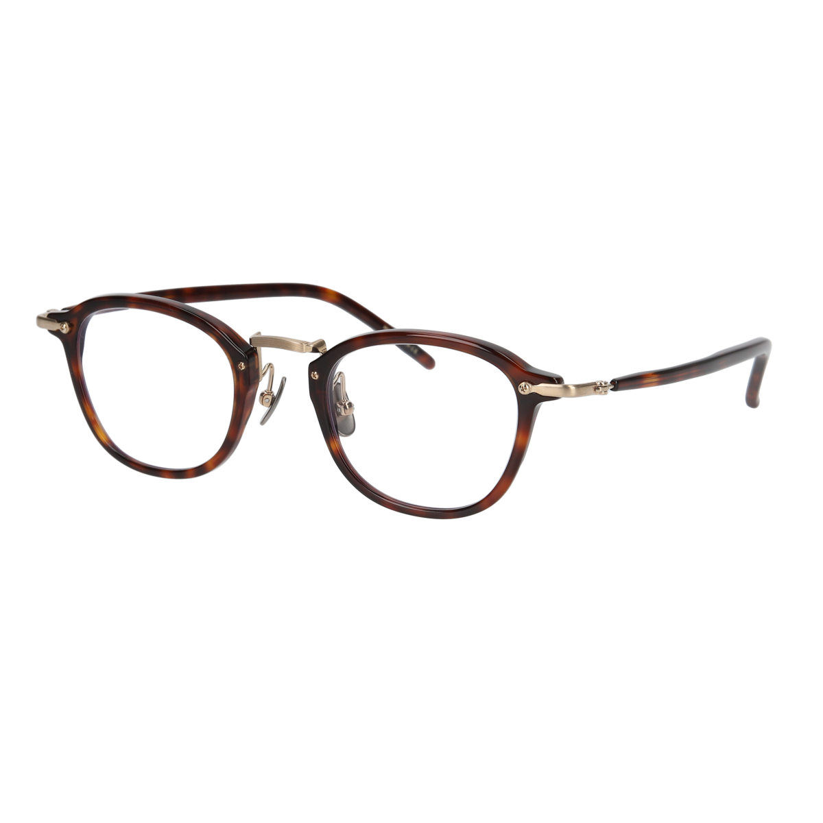wilburⅡ demi brown × gold  clear lens