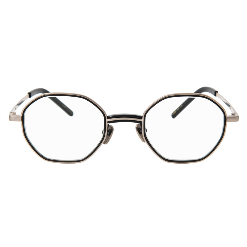 charlie　black/silver　clear lens
