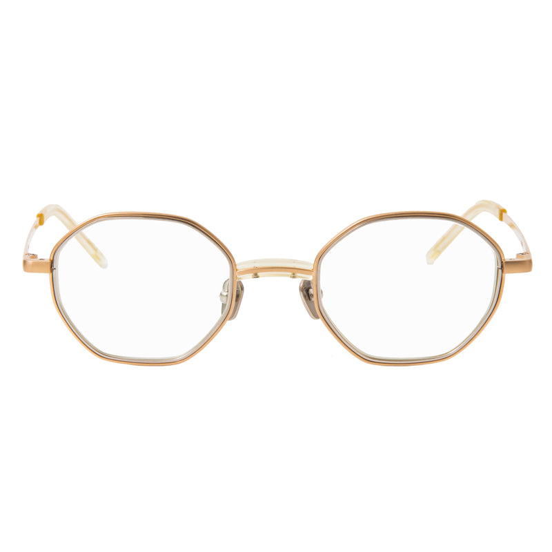charlie　gold　clear lens