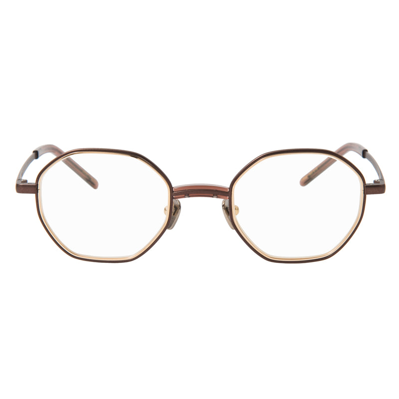 charlie　clear brown/brown　clear lens