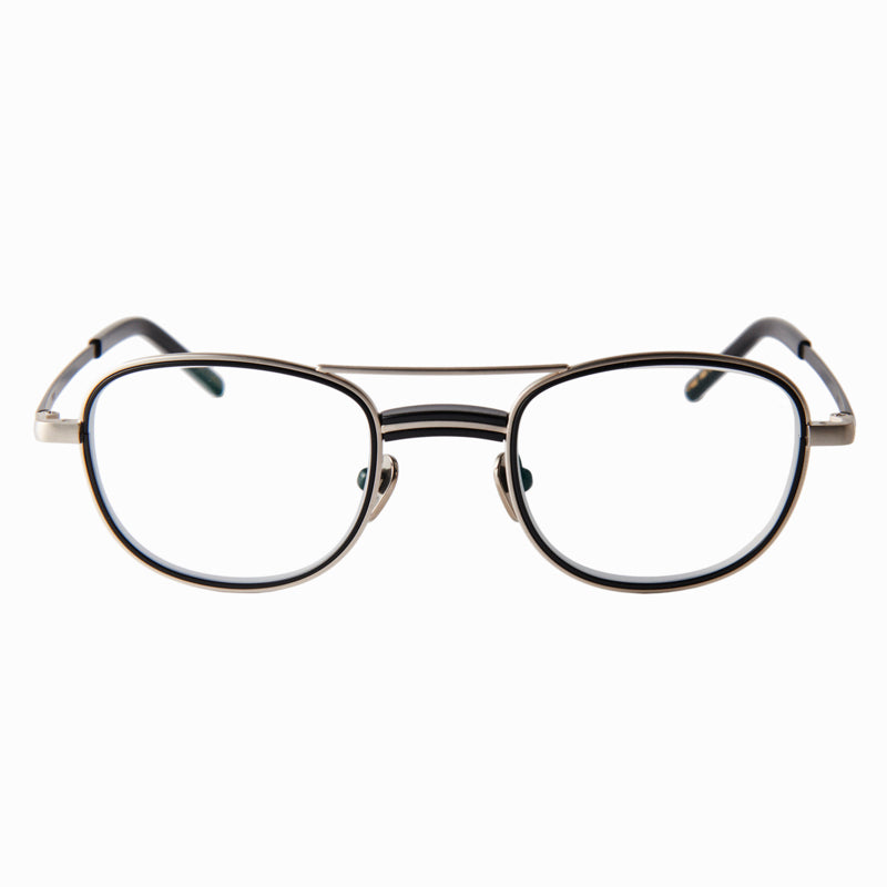 james　black/silver　clear lens