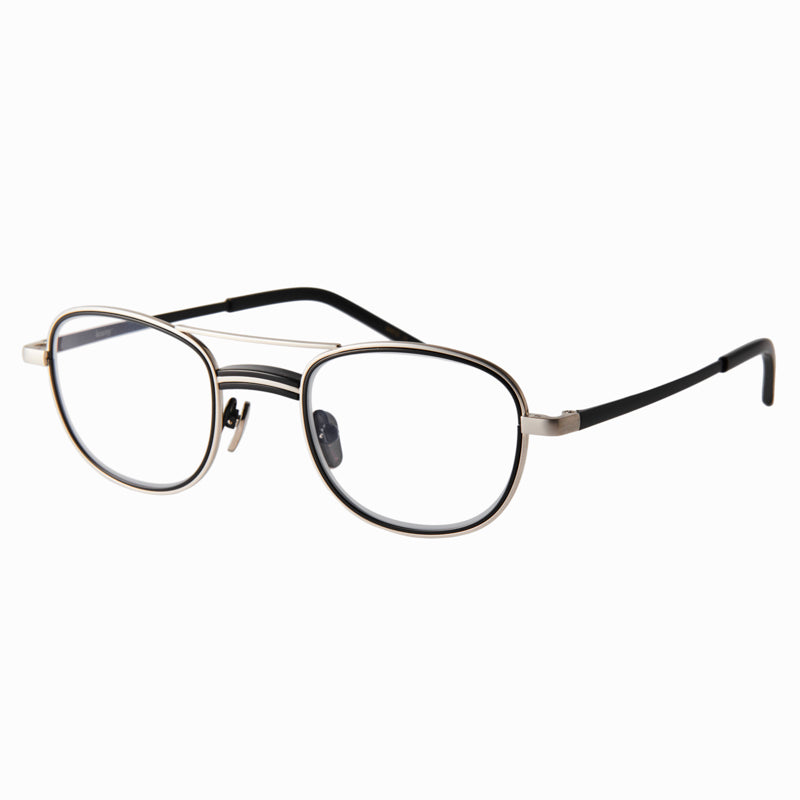 james　black/silver　clear lens