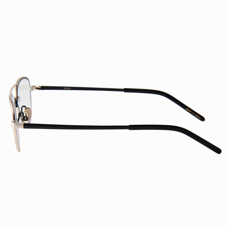james　black/silver　clear lens