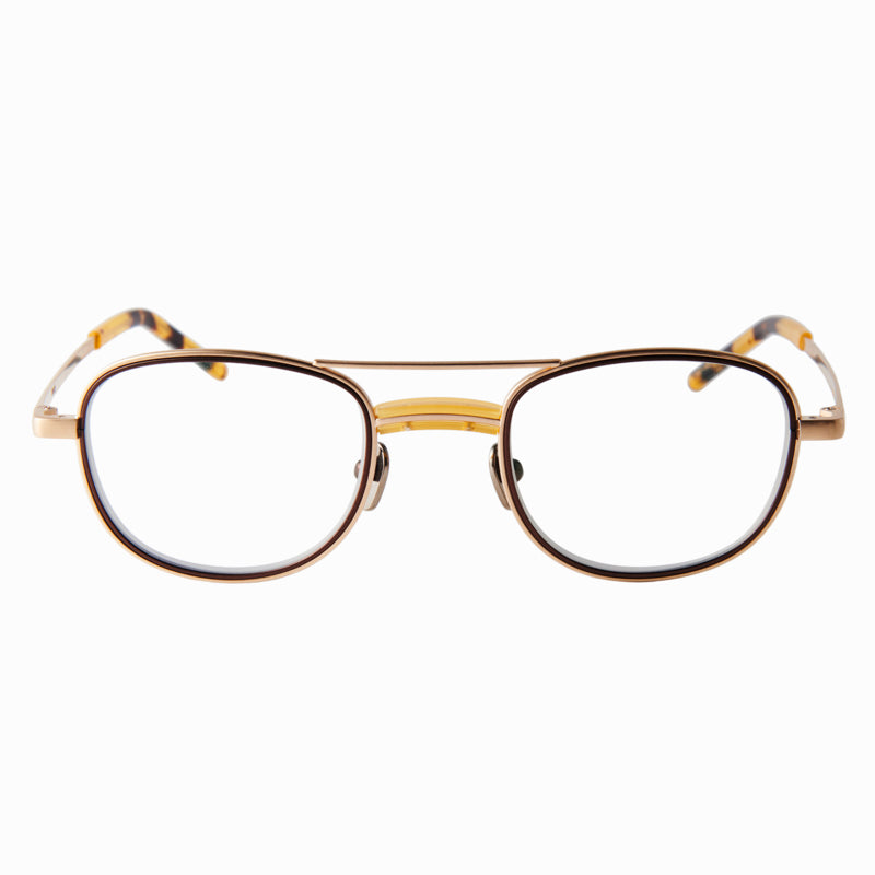 james　yellow/gold　clear lens