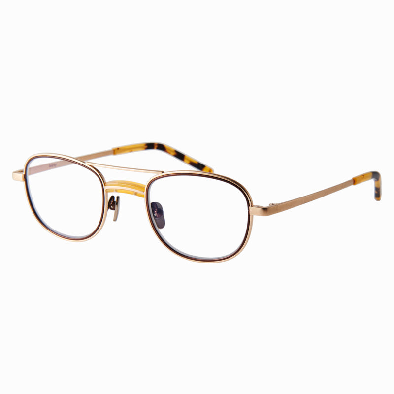 james　yellow/gold　clear lens