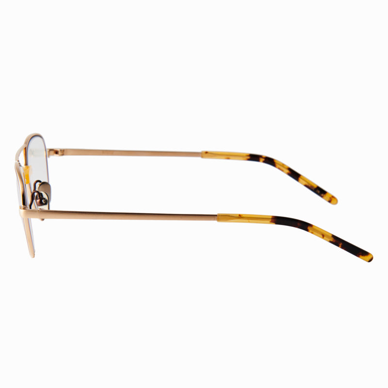 james　yellow/gold　clear lens