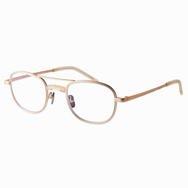 james　gold　clear lens