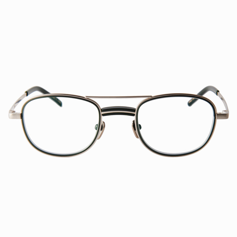 james　green/silver　clear lens