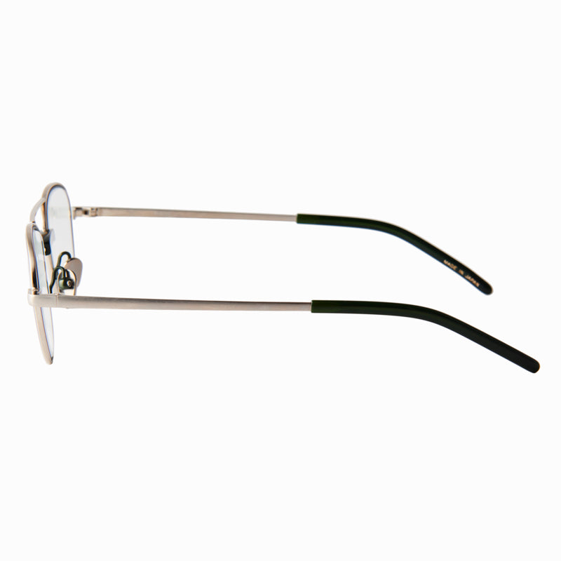 james　green/silver　clear lens