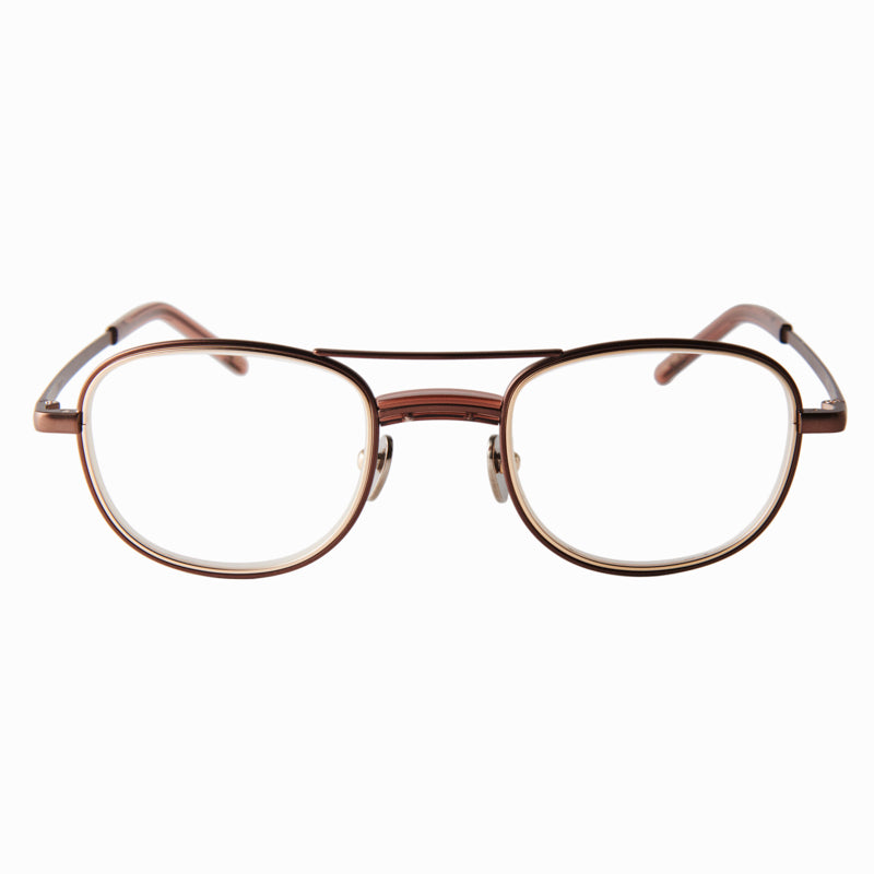 james　clear brown/brown　clear lens