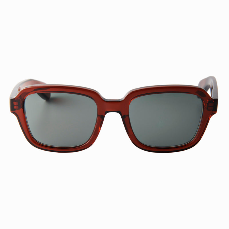 alemany　clear brown　dark green lens