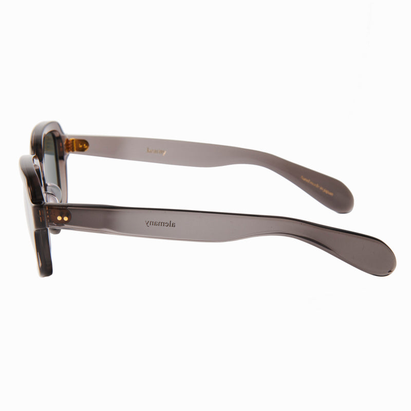 alemany　clear gray　dark green lens